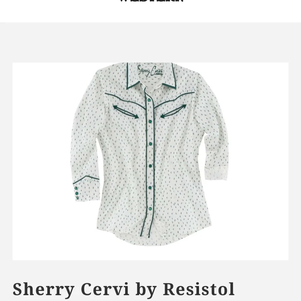 Sherry Cervi Western Shirt. Size Small - Picture 1 of 8